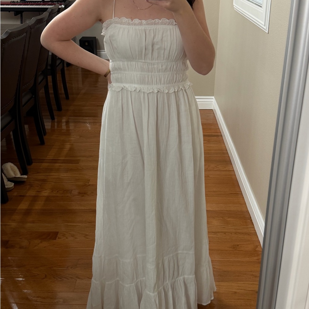Zara White Maxi Dress